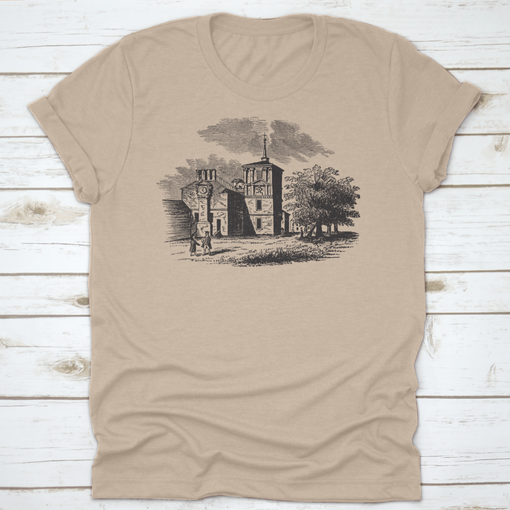 David Rittenhouse Observatory T-shirt made from 100% cotton, featuring a classic fit and midweight fabric, ideal for comfort and style.